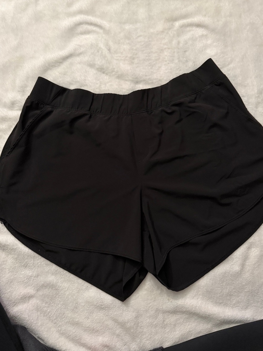 Lightweight Women's Black Athletic Running Shorts